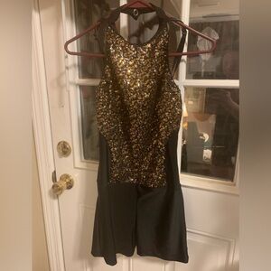 Revolution Black and Gold Dance Costume